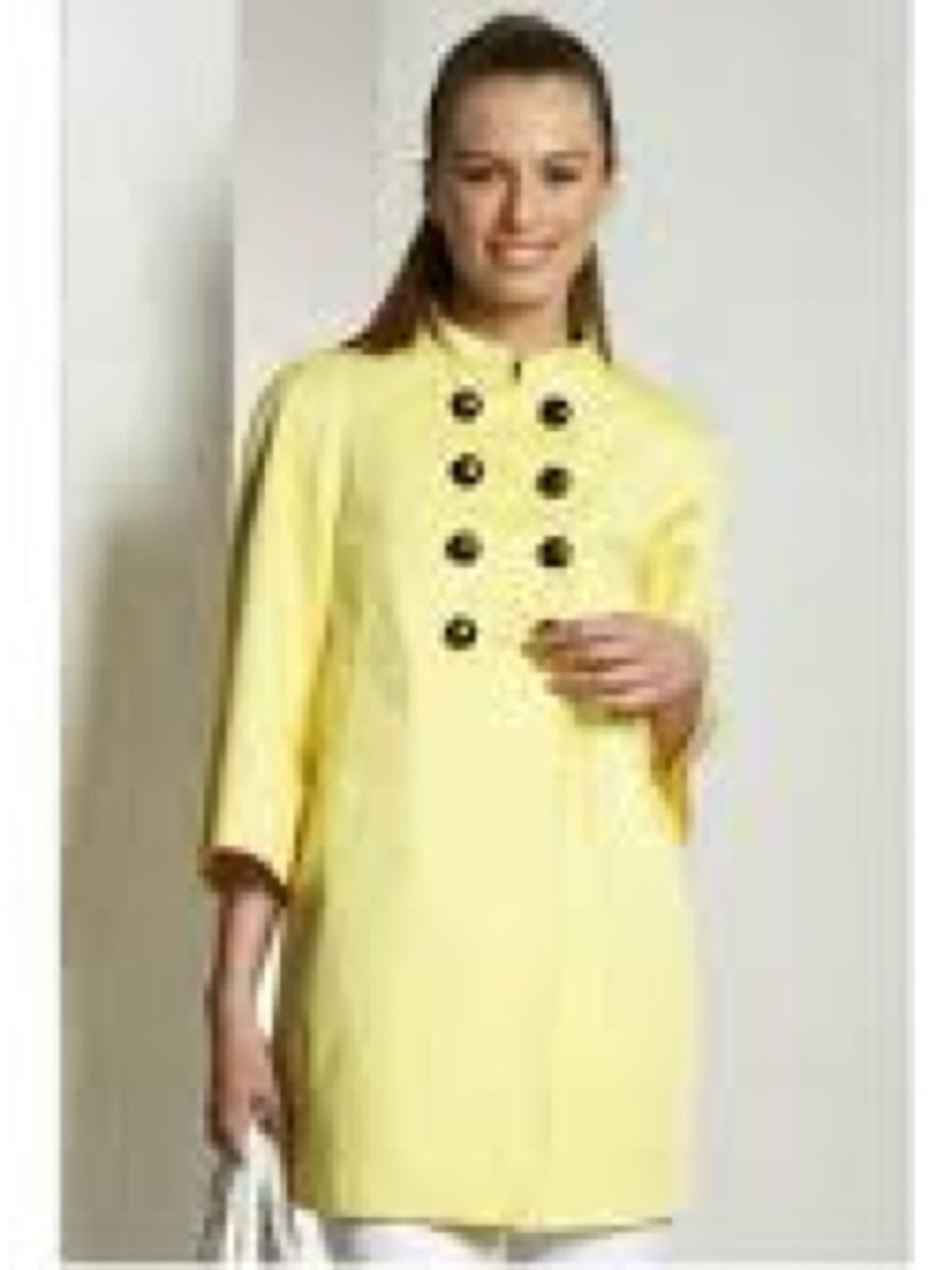 Limited Collection Marks & Spencer Yellow Double-Breasted Military Style Coat